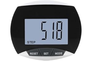 MIOYOOW Podomètre 3D, Compteur de Pas Numérique Quotidien avec Moniteur Distance Marche Portable Cilp Compteur Calories Brûlées pour Hommes Femmes Enfants