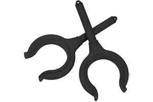 Alomejor 2PCS Oar Lock Fishing Rod Holder Marine Oar Boat Rowlock Block Side Mount Accessories for Rubber Boat Kayak(Black)