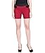 American-Elm Red Cotton Lycra Shorts For Women RS.299.00