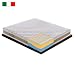 Produktbild materassiedoghe – Matratze abnehmbar aus Memory Foam gewellt 3 Schichten und 7 Zonen differenziert Mod. Diamant – anatomisch – antibakteriell – Milben – 100% Made in Italy – elastisch und formstabil 120x190