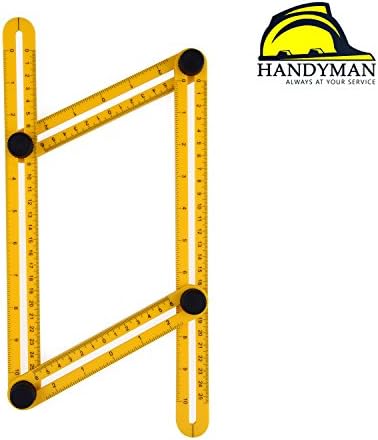 THM™ Angle-izer Template Tool Measuring Instrument Angleizer Ruler for Craftsmen Engineers Builders Handymen Tile Flooring DIY Precision Measuring of Angles