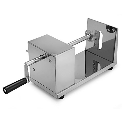 Iglobalbuy Edelstahl Potato gewundene Kartoffel Melone Slicer Cutter Karotte Kartoffelchips Twister Obst Gemüseschneider Spiral Ausschnitt Maschine Peeler - 7