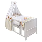 ZÖLLNER 4-tlg. Babybettausstattung - Exklusivdesign Bettzubehör, natur