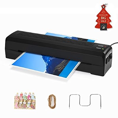 TOQIBO Plastifieuse Bureau A4 Laminator pour Plastifier Pochette de Plastification Plastifieuses 2 Rouleaux avec 250mm / min Chauffage Rapide, 240 mm A4 Largeur Maximale