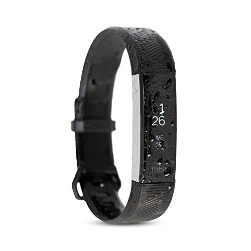 Preisvergleich Produktbild Waterfi Wasserdicht Fitbit Alta HR – Silber / Schwarz