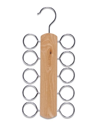 Zeller 17115 Tücherhalter Buche/Chrom 13 x 28 x 1 cm