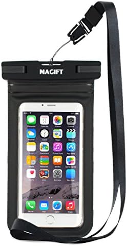 Waterproof Case, Universal Durable Underwater Dry Bag, Touch Responsive Transparent Windows,Watertight Sealed System for iPhone 7/6s/6s plus/5/5s/SE and Other Smartphone, Black