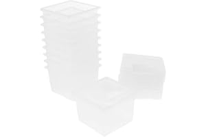 LOVIVER 10x Transparent Kunststoff Insekten Reptilienbehälter Insektenhaus Fütterungsbox Fütterungsbox für Reptilien Spinnen, Käfer, Skorpion
