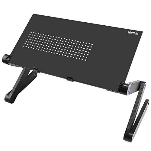 Laptoptisch Lapdesk, Kompakt klappbar und einfach zu tragen Einstellbare Laptop Tisch Lese Tisch Bett Frühstück Tablett Büro Lapdesk (Schwarz) - 3