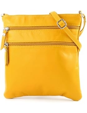 modamoda de - ital. Ledertasche Umhängetasche Schultertasche Tasche Klein Nappaleder T57