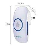 UVISTAR LED Nachtlicht mit Bewegungssensor Dämmerungssensor / Nachtleuchte für Steckdose / Nachtlicht Lampe mit 18-Leds / für Babys und Kinder Steckdosenlicht / Tragbar, zum Mitnehmen / Nachtlicht Induktion infrarot, kaltweiß - 4