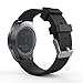Price comparison product image Gear S2 Classic Watch Band, MoKo Soft Silicone Replacement Sport Band for Samsung Galaxy Gear S2 Classic SM-R732 / R735 / Moto 360 2nd (Men's 42mm 2015) & Ticwatch 2, BLACK (NOT FIT Gear S2 & Fit2)