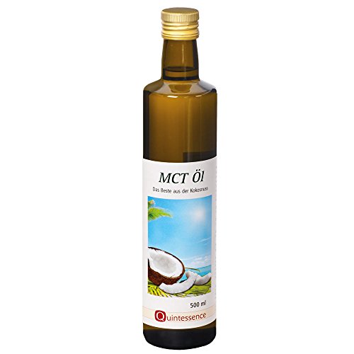 Mct L Von Quintessence 500 Ml In Glasflasche Fr Sportler Hervorragend Geeignet Ideal Fr Die Ketogene Ernhrung Schneller Energielieferant 100 Mct Aus Kokosnssen Ohne Palml