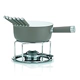  kela 16560 Lancy Fondue de Queso-Set 10 Teilig, inducción de Aluminio con Revestimiento Interior de cerámica, Color