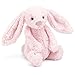 Baby soft toy/comforter - medium pink bunny