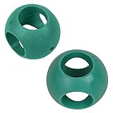 2 unidades antiguo bola de cal lavado Ball Material: Plástico Color: Verde