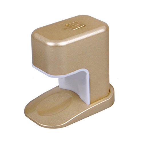 JACKY 3W Single Nail Lamp LED Nail Phototherapy Light Nail Drying Tools (Gold)