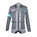 Produktbild qingning Unisex Detroite Become &Humann Cosplay Kostüme Uniform Mantel Hemd Krawatte Connor Hut Kappe Spiel Bekleidung (Connor Mantel, Small)