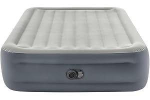 Intex 64126ND - Materasso Dura-Beam Essential Rest Matrimoniale, con Pompa Elettrica Incorporata, 152x203x46 cm