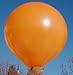 Produktbild Riesenluftballon von Ballonpoint -2 Stück Riesenballons Typ R150 -108-00 Ø50cm /20inch, Umfang 150cm unbedruckt, Ballonfarbe ORANGE, XXL Riesenluftballon / Jumboballoon Typ R150 -108-00 inkl. Spezialballonverschluss (Klammer ZRBV6). Hergestellt in Österreich