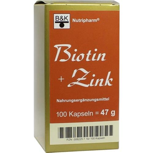 Preisvergleich Produktbild BIOTIN+ZINK Kapseln 100 St Kapseln