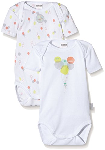 Absorba Underwear Unisex Baby Bodysuit -  White - 0-3 Months