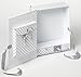 walther design FB-173 Little Foot keepsake baby box with high quality cover, frame for your baby´s personal name, 3 drawers and sealable bag inside,  11 x 13.5 x 3.5 inch (28.5 x 34 x 9 cm), grey
