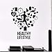 Produktbild Lvabc Gesunder Lebensstil Wandtattoos Run Runner Wandaufkleber Für Gym Cardio Sport Aufkleber Dekoration Abnehmbare 42X60 Cm