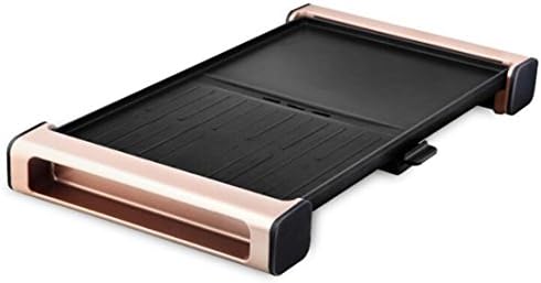 LUOER Rectangular Electric Baking Pan, Korean Non-Smoking Non-Stick Pot Barbecue Machine, Multi-Person Dinner Electric Heating Barbecue Plate