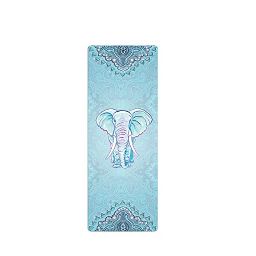 DJY Estera De Yoga, Ampliación Antideslizante Estera De Yoga Estera Deportiva, Dormitorio para Hombres Y Mujeres Estera De Ejercicios Pilates Mat 185 × 68 Cm, Grueso 4 Mm (Color : A)