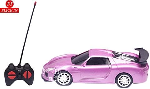 Flick In Full Function Plastic Remote Control High Speed Stylish Sports Racing Car for Kids (Purple)