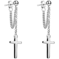 Heather Needham Silver Orecchini a forma di croce in argento