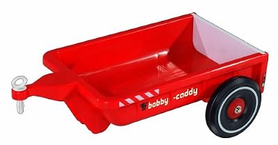 Smoby Big - 800056292 - Accessoire Porteur Enfant - Voiture Enfant - Remorque Vélo/Véhicule Enfant Bobby -Caddy - Capacité 25 kilos - Rouge