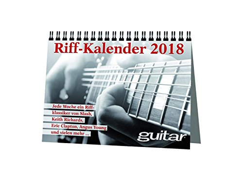 Preisvergleich Produktbild Guitar Riffkalender 2018: Wochenkalender