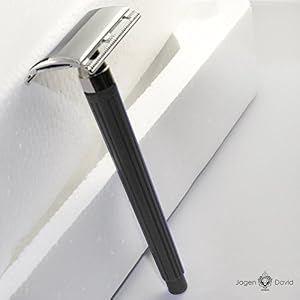 Jagen David E02 - Black Double Edge Razor Safety Razor Fits All Double Edge Razor Blades for him
