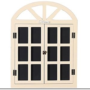 Pastorale Mittelmeer Gefälschte Fenster Tafel Wandbehang Haus Nachricht Tafel,White