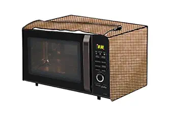 The Furnishing Tree Microwave Oven Cover for Borosil Prima 30 Liter 1500 Watt Convection Oven Toaster Griller (OTG) Pin Check Pattern Brown
