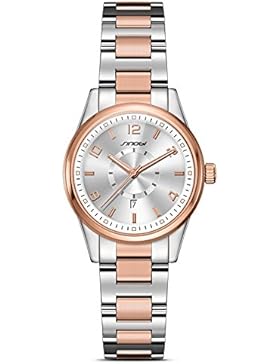 2017 Sheli Uhren Damen Marke 2 Tone Quarz Edelstahl Uhr Relogio Feminino
