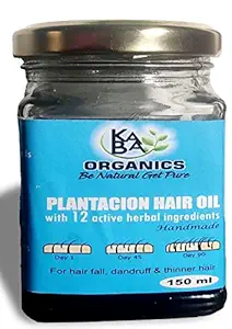 Plantacion Hair oil, Kaba Organic Hair oil, Kaba Oil, Organic Hair Oil, Onion Hair oil, Herbal Hair Oil, Bhringraj Hair OIl