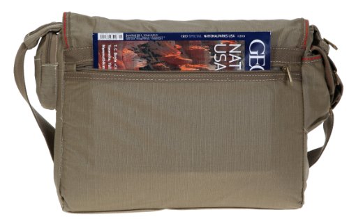 ELEPHANT Kuriertasche SAHARA Canvas Tasche Laptopfach 39×28 cm Schultertasche - 4
