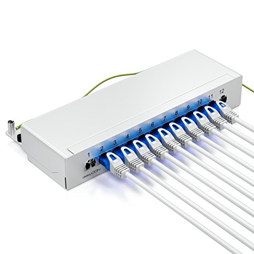 [SET 10 Stück] deleyCON 0,25m CAT6 Netzwerkkabel / U-UTP RJ45 / CAT-6 Lan Kabel Patchkabel Kupfer / Switch Router Modem Repeater Patchpanel – Weiß - 4