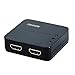 Price comparison product image Duronic HS12 - 2 Way HDMI Splitter Box - Latest High Performing HDMI Technology - 1 Input 2 Output - Full HD 1080p 3D Enabled - Displays 1 HD Source To 2 TV's