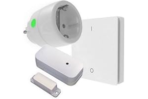 ‎DIW-FUNK DIW-Funk Abluftsteuerung PA-512 SPARSET Fensterkontaktschalter DFM-2000 + PowerStecker DSR-2300 + Wand-Sender DWS-11 kabellos für Dunstabzugshaube Kamin Ofen