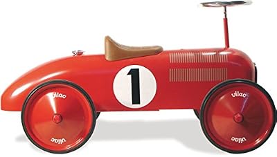 Vilac Voiture de course porteur métal rouge VILAC