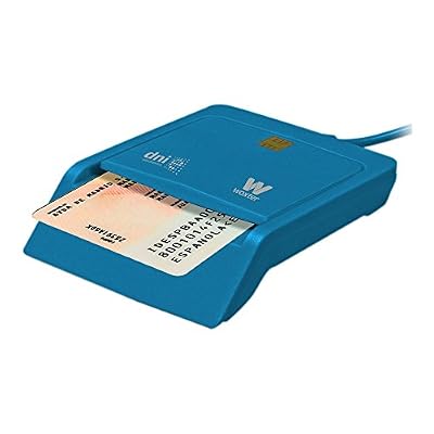 Woxter PE26-143 Intérieur USB 2.0 Bleu Lecteur de Cartes à Puce - Lecteurs de Cartes à Puce (USB 2.0, Windows 10 Education,Windows 10 Education x64,Windows 10 Enterprise,Windows 10 Enterprise.)