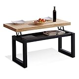 Las medidas de la mesa de centro Loft son: 120 cm (largo) x 60 cm (ancho) x 47,5 cm (alto). Los materiales son rústicos a la vez que robustos, ideales para encajar en ambientes de estilo industrial, gracias a su diseño, sus formas rectas y cualidades, encajara perfectamente en ambientes minimalistas.