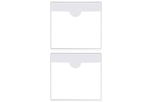 Fofuyim 2pcs Car Tax Disc Holder, Self Adhesive Car Tax Disc Case, Clear Permit Holder for Windscreen