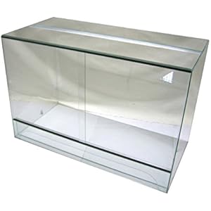 Terrarium 120x60x60 cm mit Schiebetür, Glasterrarium, Schlangen Bartagamen Gekkos