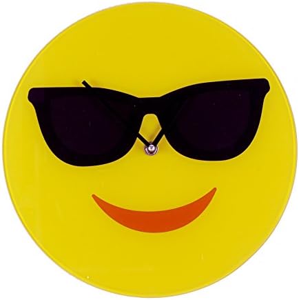 Emotiworld Collection Large 30cm Glass Quartz Wall Clock "Cool"