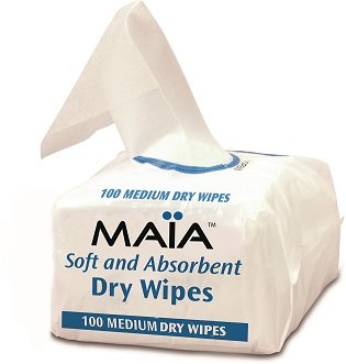 Medium Patient Dry Wipes (100 wipes per pack/ 36 packs per case)